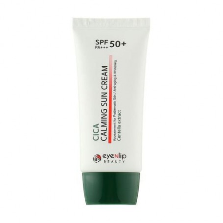 Успокаивающий солнцезащитный крем для лица Eyenlip Cica Calming Sun Cream SPF50+/PA+++ с центеллой, 50 мл