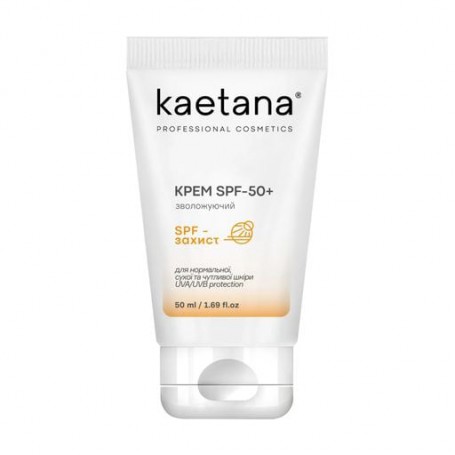 Солнцезащитный увлажняющий крем для лица Kaetana для нормальной, сухой и чувствительной кожи, SPF 50+, 50 мл