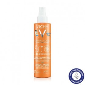 Солнцезащитный водостойкий спрей-флюид Vichy Capital Soleil детский, для чувствительной кожи, SPF 50+, 200 мл