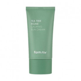 Солнцезащитный крем для лица FarmStay Tea Tree Biome Calming Sun Cream, SPF 50+ PA++++, 50 г