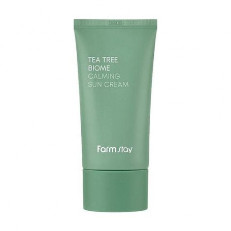 Солнцезащитный крем для лица FarmStay Tea Tree Biome Calming Sun Cream, SPF 50+ PA++++, 50 г