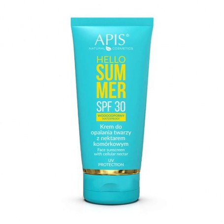 Солнцезащитный крем для лица Apis Natural Cosmetics Hello Summer SPF 30 с клеточным нектаром, 50 мл