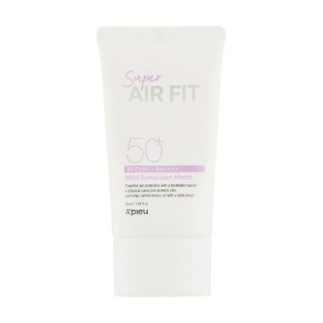 Солнцезащитный матирующий крем для лица A'Pieu Super Air Fit Mild Sunscreen Matte EX, SPF 50+ PA++++, 50 мл