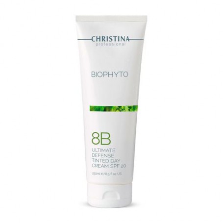 Дневной крем для лица Christina Bio Phyto 8B Ultimate Defense Tinted Day Cream SPF 20 Абсолютная защита, с тоном, 250 мл