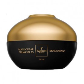 Увлажняющий крем для лица Famirel Black Caviar Moisturizing Cream, SPF 15, с экстрактом черной икры, 50 мл