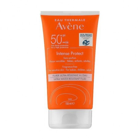 Солнцезащитный увлажняющий флюид для тела Avene Sun Intense Protect SPF 50+, 150 мл