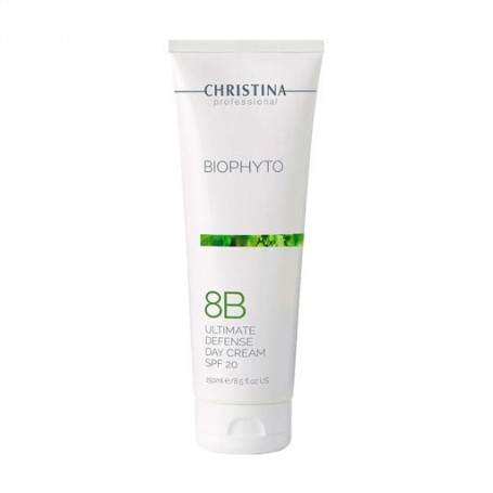 Дневной крем для лица Christina Bio Phyto 8B Ultimate Defense Day Cream SPF 20 Абсолютная защита, без тона, 250 мл