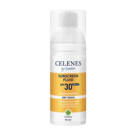 Солнцезащитный флюид для лица и тела Celenes Herbal Sunscreen Fluid Dry Touch SPF 30 PA++++, 50 мл