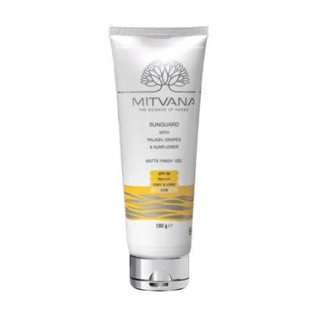 Солнцезащитный гель для лица Mitvana Sunguard Matte Finish Gel, SPF 50 PA++++, 100 г