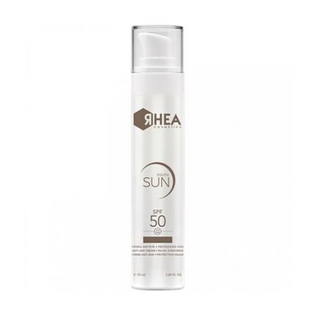 Антивозрастной солнцезащитный крем для лица Rhea Cosmetics YouthSun Anti-Age Cream Facial Sunscreen, SPF 50, 50 мл