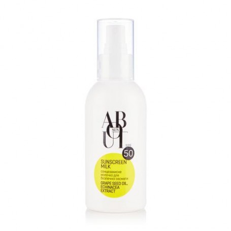 Солнцезащитное молочко для безопасного загара ABOUT sun Sunscreen Milk SPF 50, 150 мл