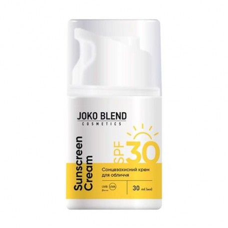 Солнцезащитный крем для лица Joko Blend Sunscreen Cream, SPF 30, 30 мл