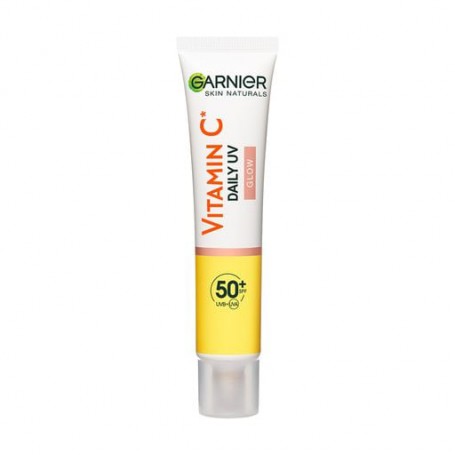 Солнцезащитный дневной флюид для лица Garnier Skin Naturals Vitamin C Daily UV Glow SPF 50+ с витамином С, 40 мл
