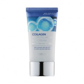 Увлажняющий солнцезащитный крем для лица FarmStay Collagen Water Full Moist Sun Cream SPF 50+/PA++++ с коллагеном, 50 мл