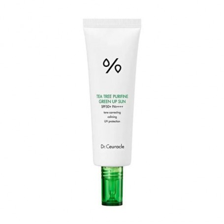 Солнцезащитный крем для лица Dr.Ceuracle Tea Tree Purifine Green Up Sun, SPF 50+ PA++++, 50 мл