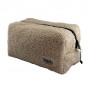 Косметичка INBK Тедди коричневая, 25*14*12 см