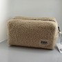 Косметичка INBK Тедди коричневая, 25*14*12 см