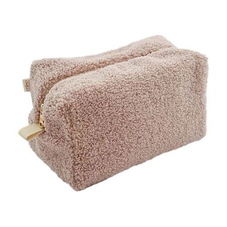 Косметичка Miso Your Favourite Bag Teddy пудровая, средняя, квадратная, 23*15*15 см (WW002-3)