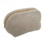 Косметичка Miso Your Favourite Bag Teddy светло-серая, средняя, треугольная, 25*14*15 см (WW001-7)