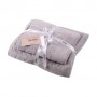 Набор полотенец Soho Leaves Light Gray (50*90 см, 1 шт + 70*140 см, 1 шт)