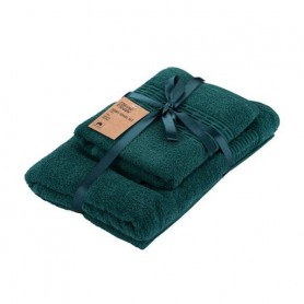 Набор полотенец Ardesto Lotus махровые, изумруд (50*90 см, 1 шт + 70*140 см, 1 шт) (ART2357EM)