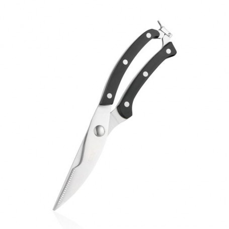Кухонные ножницы для птицы Ardesto Black Mars из пластика и нержавеющей стали, черные, 25.5 см (AR2125PB)