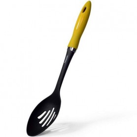 Ложка з отворами Fissman VEYRON нейлон з жовтим руків'ям TL - 1256.CS (1102606)