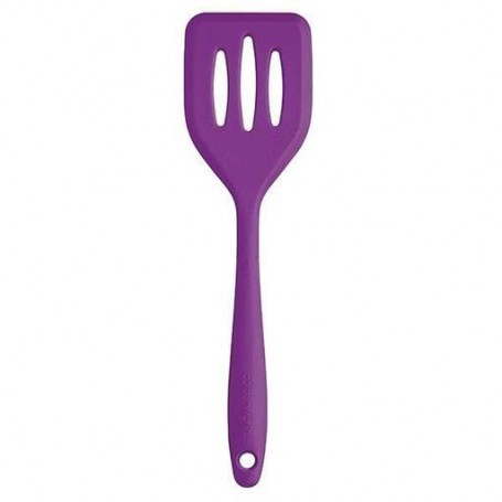 Лопатка силіконова міні Kitchen Craft з отворами фіолетова 710475-ф (1102288)