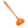 Набір силіконовий половник 21х 6.5 см Помаранчевий та Силіконова тарілка килимок 22 х 15 см Блакитний (vol-982) (1045072)