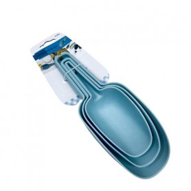 Набір пластикових лопаток для льоду Stenson 32285 3 шт Блакитний (1055073)