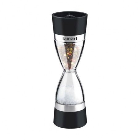 Мельница для соли и перца Lamart Sandglass 2 в 1, пластиковая, 2*60 мл (LT7045)