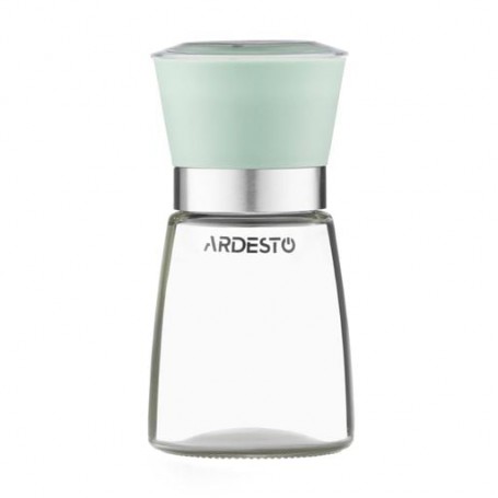 Мельница для соли и перца Ardesto Gemini пластик и стекло, зеленая, 180 мл (AR2101GR)