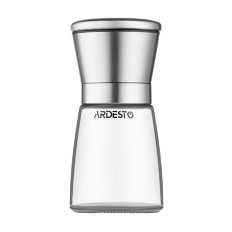 Мельница для соли и перца Ardesto Gemini нержавеющая сталь и стекло, 180 мл (AR2101SS)
