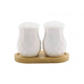 Набір для спецій Interos 2 на дерев'яній підставці PJ02812 (1118664)