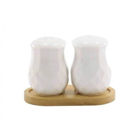 Набір для спецій Interos 2 на дерев'яній підставці PJ02812 (1118664)