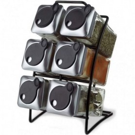 Набір для приправ Fissman 7 пр 6х110 мл на підставці 6434 (1127790)