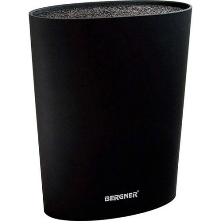 Підставка для ножів Bergner Black and white, 15,6х6,6х22 см (BG-3997-BL) (1076065)