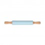 Скалка для теста Ardesto Tasty Baking из силикона и дерева, голубая, 43.5 см (AR2323T)