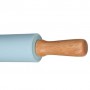 Скалка для теста Ardesto Tasty Baking из силикона и дерева, голубая, 43.5 см (AR2323T)