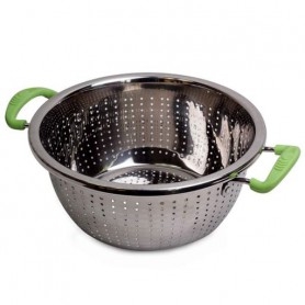 Дуршлаг Kamille с двумя ушками и подставкой d26 см нержавейка (4359 K) (1117726)