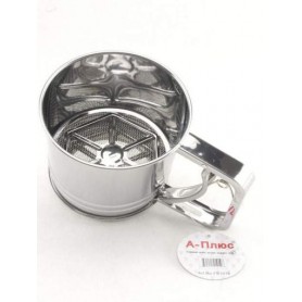 Кухоль-сито A-PLUS d-10 см. з подвійним ситовим дном з нержавіючої сталі 300 мл КМ-1019 (1037509)