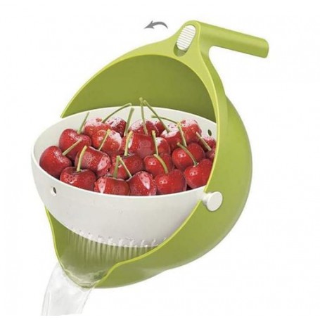 Миска-друшляк для ягід MESH STRAINER 2в1 Green (300672GR) (1037487)