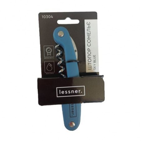 Штопор сомелье Lessner Sky Blue, 12 см (10304)