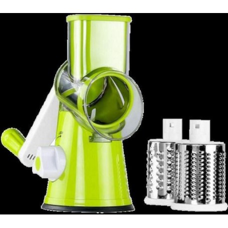 Універсальна механічна овочерізка мультислайсер TableTop TableTop Drum Grater 3 насадки (1756374727) (1048074)