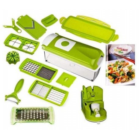 Мультислайсер Nicer Dicer Plus овощерезка механическая терка с насадкой для мелких кубиков - 8828 (1139205)