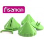 Набор 3 овощерезки Fissman Ø7х4.5см для декорирования блюд + овощечистка (1165892)