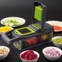 Ручной мультислайсер 14в1 Kitchen Ideas Veggie Slicer HA-347 многофункциональная овощерезка с контейнером (1139468)