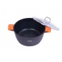 Кастрюля с антипригарным покрытием Bohmann BH 7350-30 MRB с двойным дном из литого алюминия каструля з кришкою (1139378)
