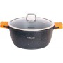 Кастрюля с антипригарным покрытием Bohmann BH 7350-32 MRB с двойным дном из литого алюминия каструля з кришкою (1139281)