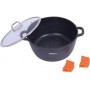 Кастрюля с антипригарным покрытием Bohmann BH 7350-32 MRB с двойным дном из литого алюминия каструля з кришкою (1139281)
